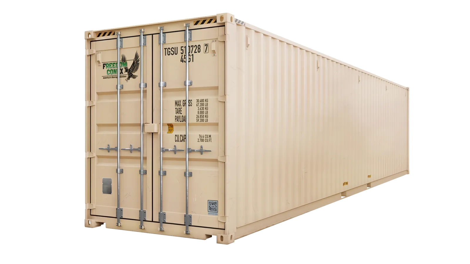 New 40ft High Cube Double Door Container